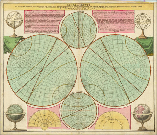 40-Celestial Maps Map By Johann Gabriele Doppelmayr