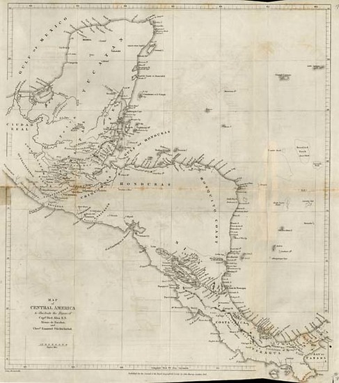 35-Mexico and Central America Map By John Arrowsmith / Royal Geographical Society