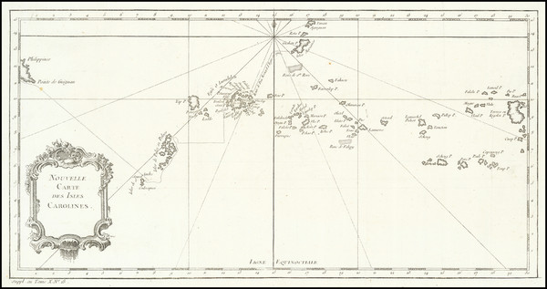 49-Other Pacific Islands Map By Jacques Nicolas Bellin