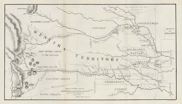 16-Midwest, Plains, Southwest and Rocky Mountains Map By Col. Henry P. Dodge  &  Lt. Enoch Ste