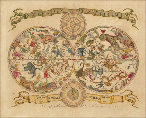 26-Celestial Maps Map By Johannes Van Keulen / Louis Vlasbloem