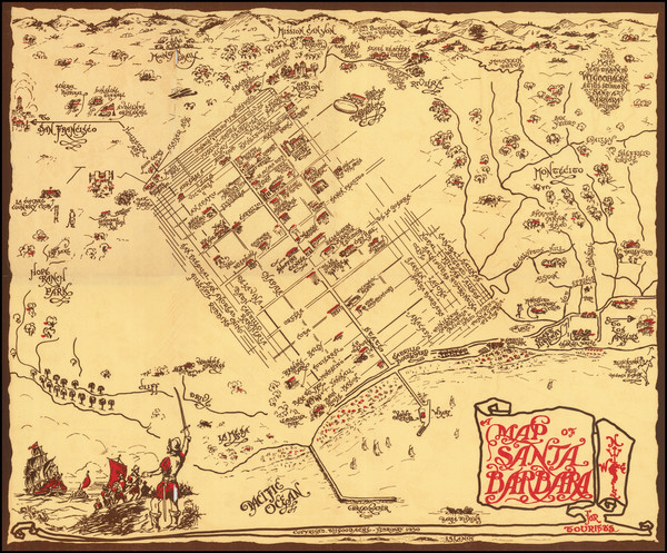 8-Pictorial Maps and Other California Cities Map By William Johnson Goodacre