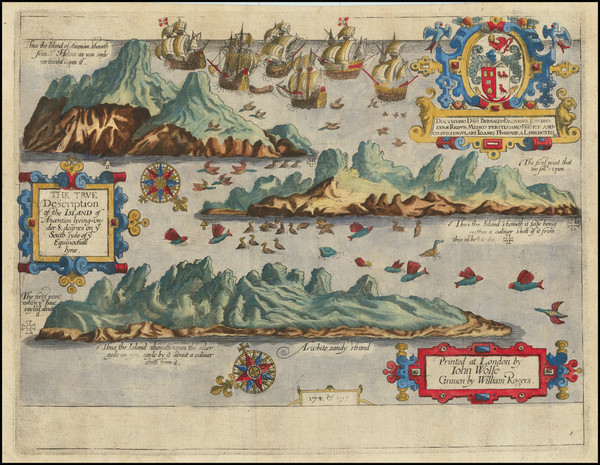 27-Mid-Atlantic, British Isles and African Islands, including Madagascar Map By John Wolfe / Jan H