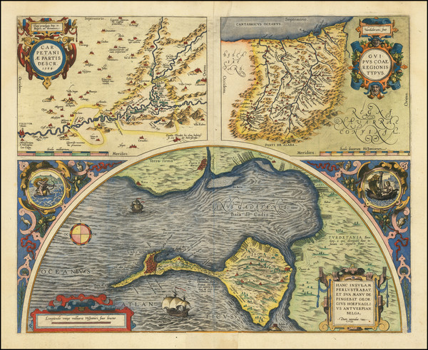 1-Spain Map By Abraham Ortelius