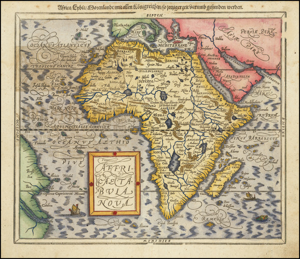 85-Africa Map By Sebastian Munster