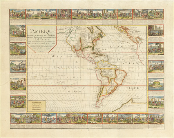 31-Western Hemisphere and America Map By Nicolas Bailleul le Jeune