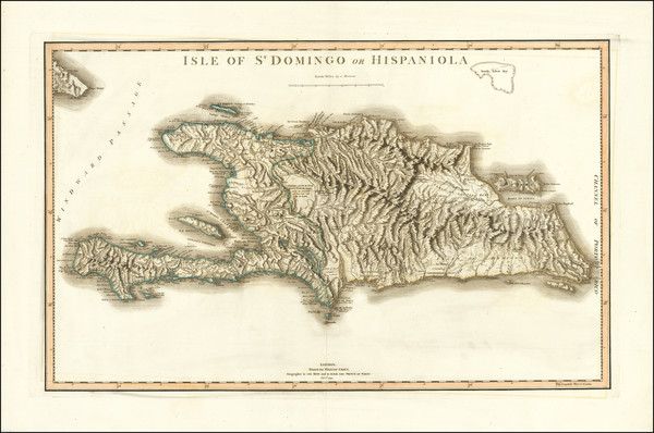 0-Hispaniola Map By William Faden