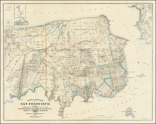 5-San Francisco & Bay Area Map By Vitus Wackenreuder