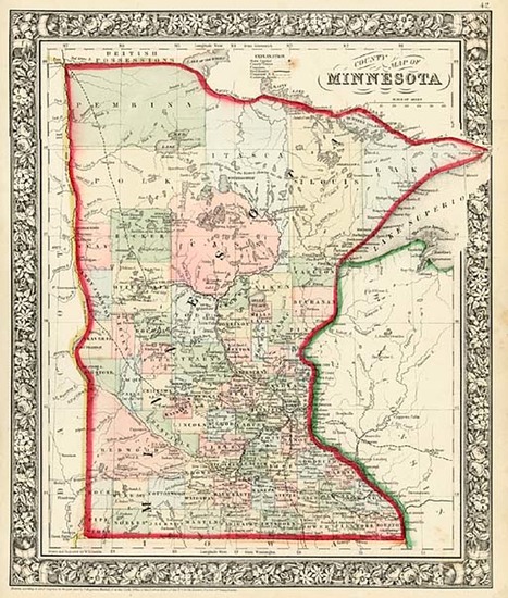 1-Midwest Map By Samuel Augustus Mitchell Jr.