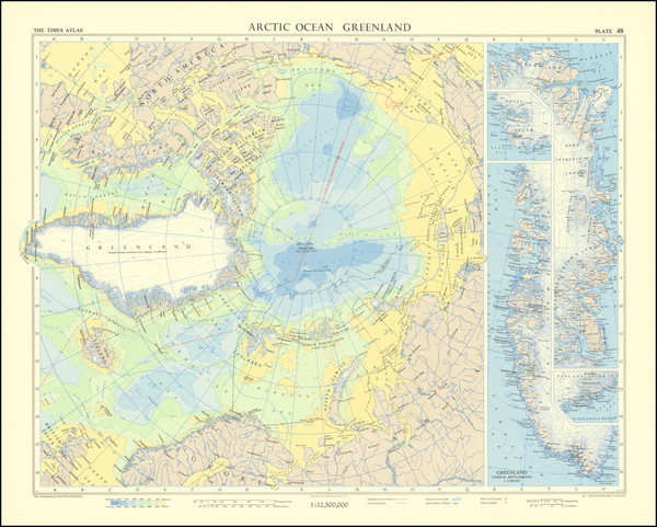 24-Polar Maps Map By John Bartholomew