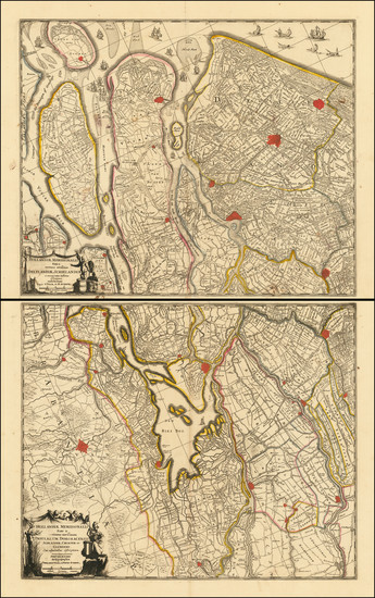 22-Netherlands Map By Valk & Schenk