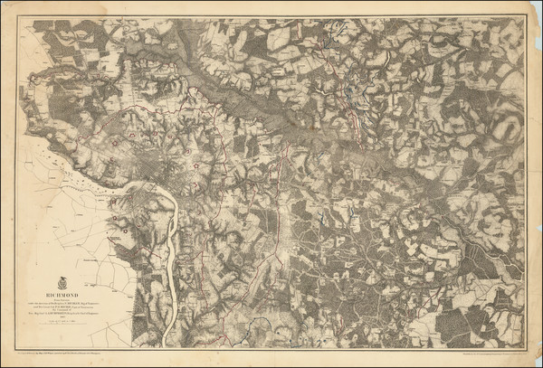 2-Virginia and Civil War Map By U.S. War Department