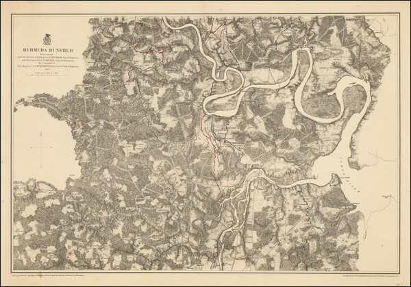 55-Virginia and Civil War Map By U.S. War Department