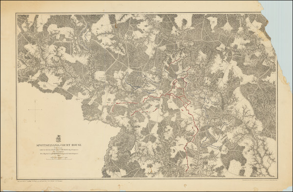 39-Virginia and Civil War Map By Julius Bien & Co.