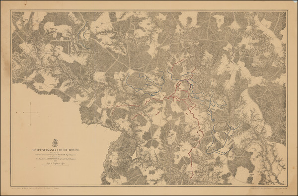 67-Virginia and Civil War Map By Julius Bien & Co.