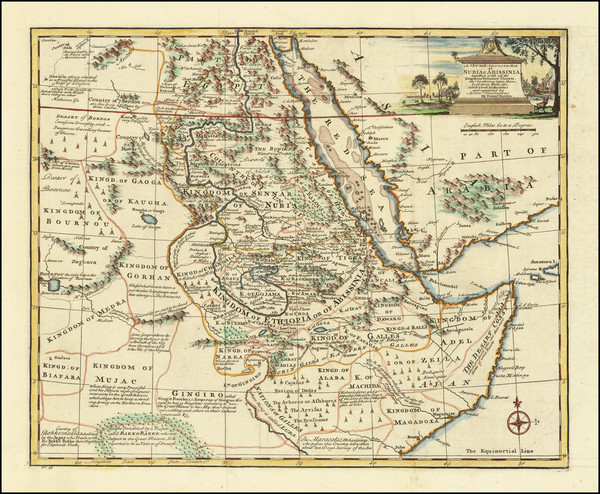 93-East Africa Map By Emanuel Bowen