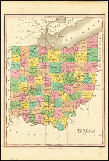 45-Ohio Map By Anthony Finley