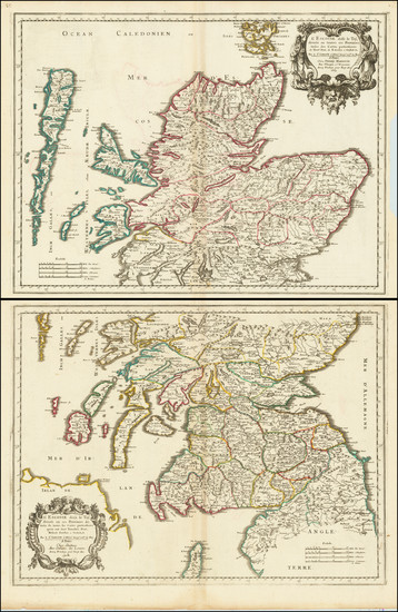 84-Scotland Map By Nicolas Sanson