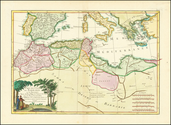 67-North Africa Map By Jean Janvier