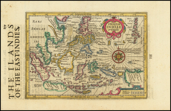 22-Southeast Asia and Philippines Map By Jodocus Hondius