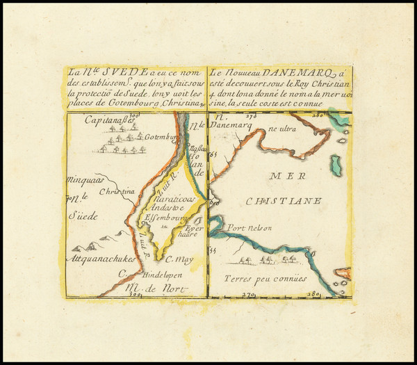 78-New Jersey, Pennsylvania, Delaware and Eastern Canada Map By Pierre Du Val