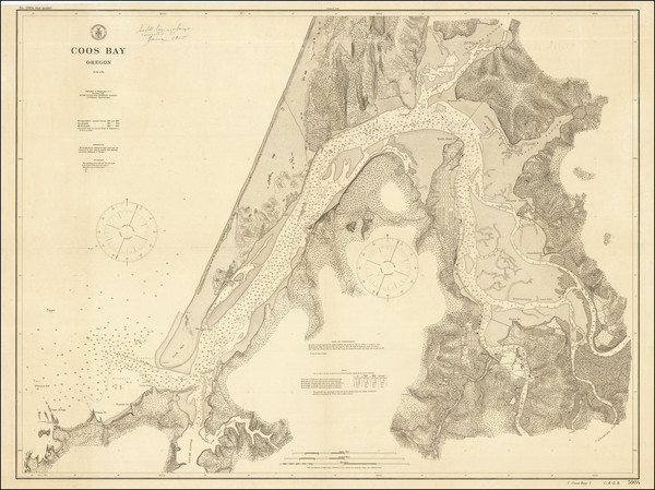 79-Oregon Map By U.S. Coast & Geodetic Survey