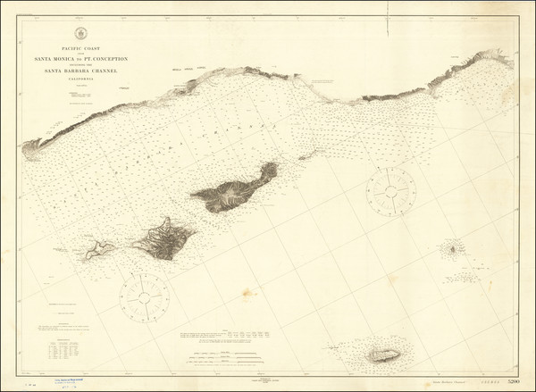 21-California and Los Angeles Map By U.S. Coast & Geodetic Survey