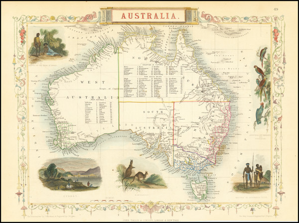 83-Australia Map By John Tallis