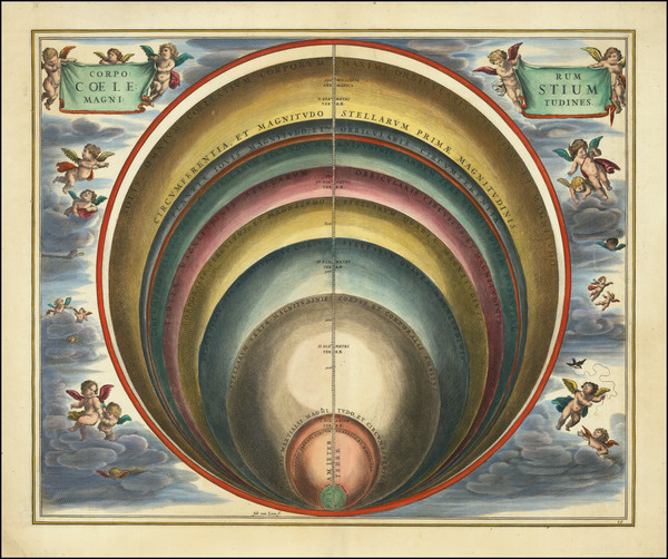 71-Celestial Maps Map By Andreas Cellarius