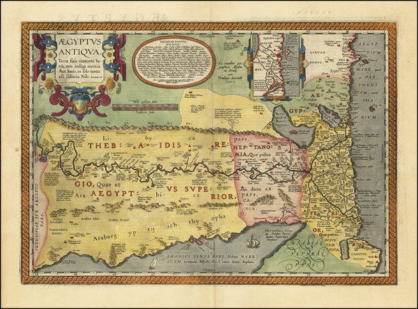 22-Egypt and North Africa Map By Abraham Ortelius