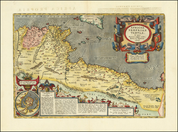 63-North Africa Map By Abraham Ortelius