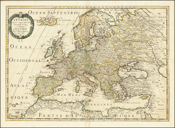 28-Europe Map By Nicolas Sanson