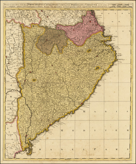 18-Catalonia Map By Gerard & Leonard Valk