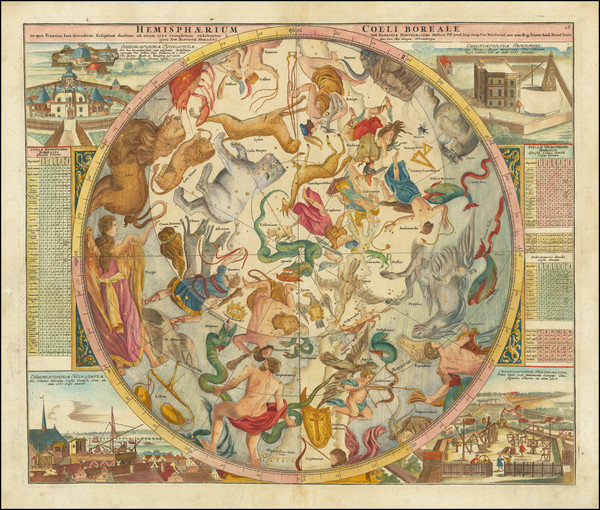 97-Celestial Maps Map By Johann Gabriele Doppelmayr