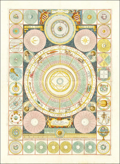 10-Celestial Maps and Curiosities Map By Vincenzo Maria Coronelli