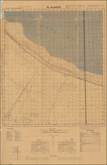 30-North Africa and World War II Map By South African Survey Coy.