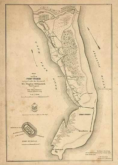 72-Southeast Map By U.S. War Department / Otto Julian Schultze