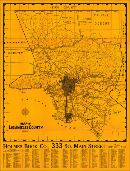 66-Los Angeles Map By James P. Chadwick