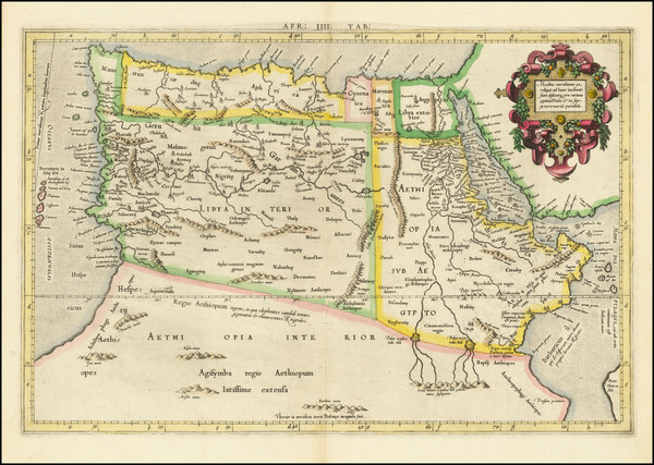 37-North Africa Map By  Gerard Mercator