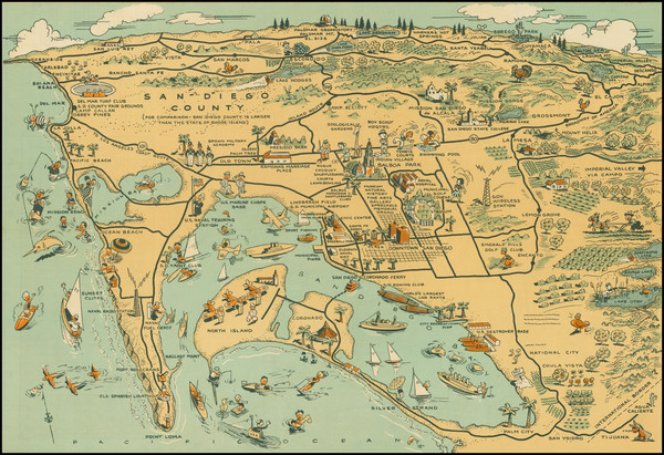 14-California Map By Lowell E. Jones