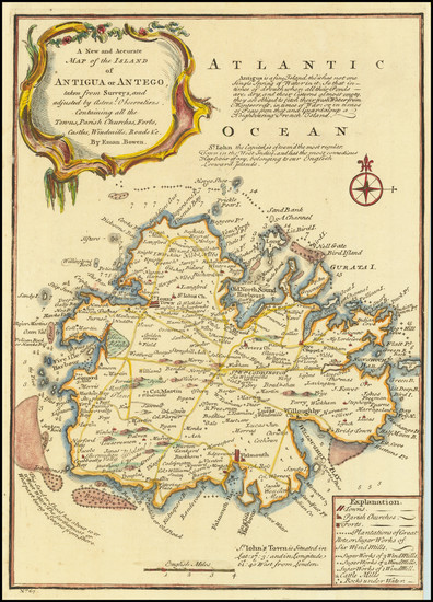 61-Other Islands Map By Emanuel Bowen