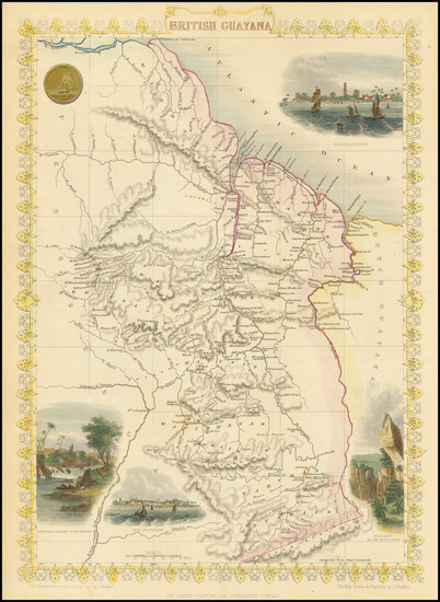 81-Guianas & Suriname Map By John Tallis