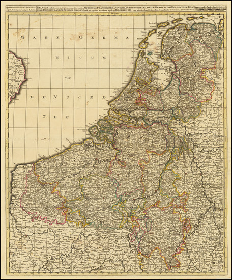 86-Netherlands and Belgium Map By Gerard & Leonard Valk