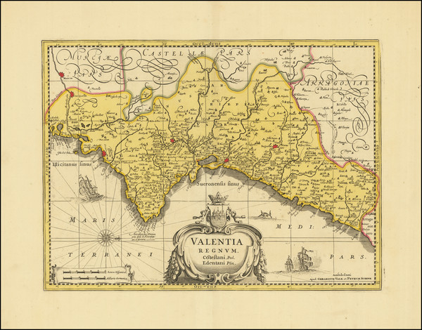 16-Spain Map By Jan Jansson / Gerard & Leonard Valk