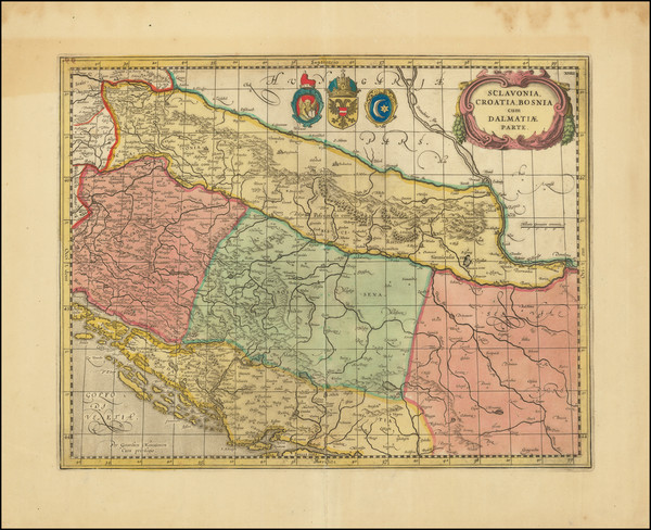 34-Croatia & Slovenia, Bosnia & Herzegovina and Serbia & Montenegro Map By Gerard &