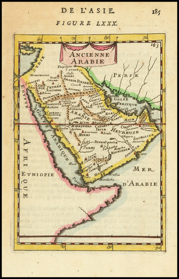 68-Middle East and Arabian Peninsula Map By Alain Manesson Mallet