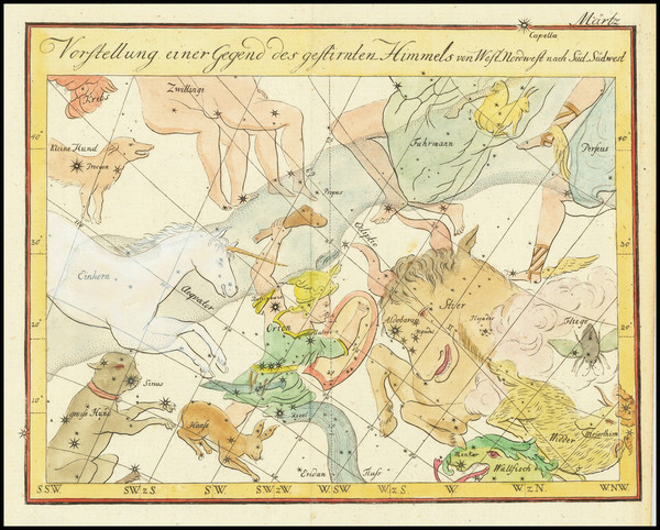 40-Celestial Maps Map By Johann Elert Bode