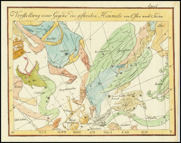 51-Celestial Maps Map By Johann Elert Bode