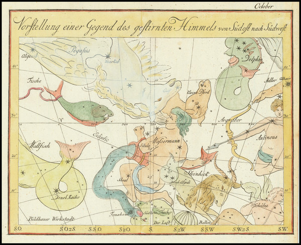 11-Celestial Maps Map By Johann Elert Bode