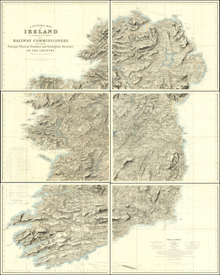 88-Ireland and Geological Map By Richard Griffith